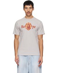 A Bathing Ape - Old English Logo T-Shirt - Lyst