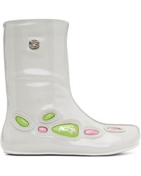 Rombaut - Ssense Exclusive Off-white Alien Barefoot Boots - Lyst