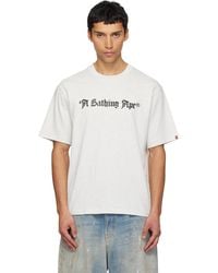 A Bathing Ape - 'A Bathing Ape' Logo Relaxed Fit T-Shirt - Lyst