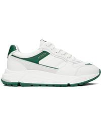 Axel Arigato - White & Green Rush Sneakers - Lyst