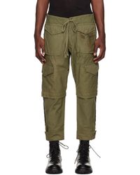 Greg Lauren - Pantalon cargo militaire jacket tux kaki - Lyst