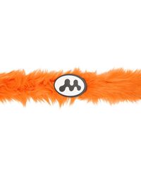 Mowalola Faux Fur Belt - Orange
