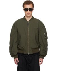 Givenchy - Blouson Aviateur Couture Seam Vert - Lyst
