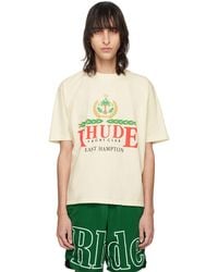 Rhude - Off-white 'east Hampton' Crest T-shirt - Lyst