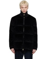 Paul Smith - Black Quilted Down Coat - Lyst