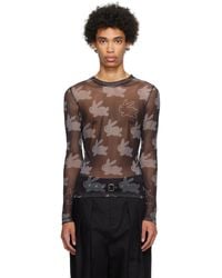 JW Anderson - Black Graphic Long Sleeve T-shirt - Lyst