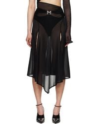 Mugler - M Cutout Midi Skirt - Lyst