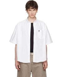 Ami Paris - Boxy Embroide 'ami De Coeur' Shirt - Lyst