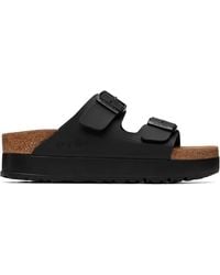 Birkenstock - Narrow Arizona Flex Platform Birko-Flor Sandals - Lyst