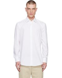 BOSS - ホワイト レギュラーフィット シャツ - Lyst