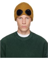 C.P. Company - Extrafine Merino Wool Goggle Beanie - Lyst