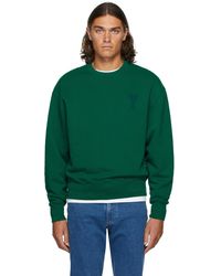 AMI Ami De Cœur Oversize Sweatshirt - Green