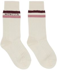 Moncler - Off- Logo Socks - Lyst