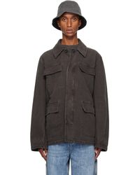 Our Legacy - Piece-Dyed Canvas Spread Collar Jacket - Lyst