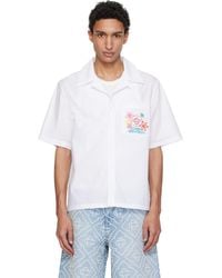CASABLANCA - Collage D'Icones Graphiques Embroidered Shirt - Lyst