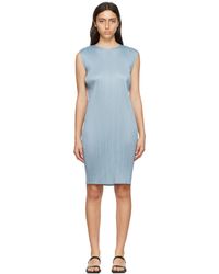 Pleats Please Issey Miyake - Gray Monthly Colors August Midi Dress - Lyst