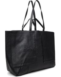 Alexander Wang Embossed Logo Self-Tie Tote Bag in Natural for Men