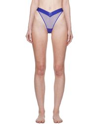 Agent Provocateur - Blue Caity Thong - Lyst
