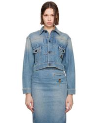 Vivienne Westwood - Cropped Marlene Denim Jacket - Lyst