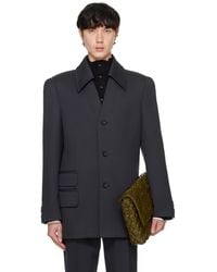 Bottega Veneta - Wool Stretch Tricotine Blazer - Lyst