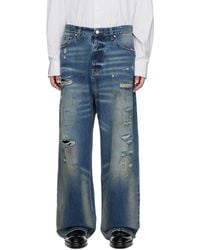 Vetements - Distressed baggy Jeans - Lyst