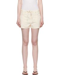 Rag & Bone - Off- Featherweight Nolan Drawstring Denim Shorts - Lyst