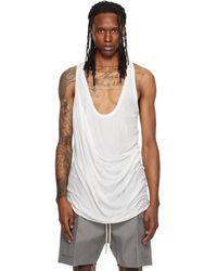 Rick Owens - Off- Tower Draped Pony Tank Top - Lyst