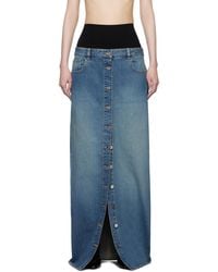 Alaïa - Denim Skirt - Lyst