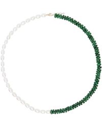 JIA JIA - Collier union vert et blanc à malachites et à perles d'eau douce - ocean - Lyst