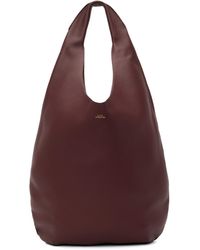 A.P.C. - Sac 'Le Neige' Bourgogne - Lyst