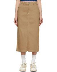 Carhartt WIP Tan Pierce Skirt - Natural