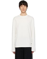 Jil Sander - Three-pack White Long Sleeve T-shirts - Lyst