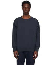 Nanamica - ネイビー クルーネック スウェットシャツ - Lyst