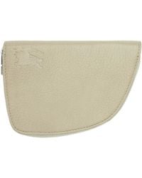 Burberry - Taupe Medium Shield Zip Wallet - Lyst