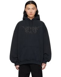 Vetements - ブラック Drip Metal オーバーサイズ フーディ - Lyst