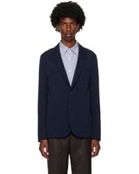 Paul Smith - ネイビー シアサッカー テーラードジャケット - Lyst