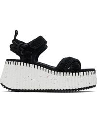 Chloé - Nama Wedge Sandals - Lyst