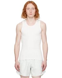 RECTO. - Off- Jacquard Patch Tank Top - Lyst