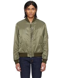 Tom Ford - Leather-trimmed Shell Bomber Jacket - Lyst