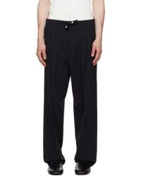 HUGO - Modern-Fit Seersucker Trousers - Lyst
