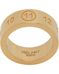 Maison Margiela - Bague Reference À Logo Numérique - Lyst
