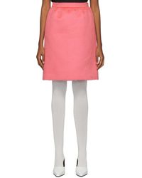 Femme Vêtements Jupes Jupes longueur genou Jupe crayon en laine melangee Laines Marc Jacobs en coloris Blanc 