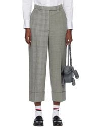 Thom Browne - High Waisted Straight Leg Trousers - Lyst