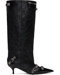 Balenciaga - ブラック ワイド Cagole 50Mm ブーツ - Lyst