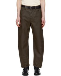 Lemaire - ブラウン Twisted Workwear ジーンズ - Lyst