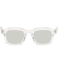 Thom Browne - Transparent Acetate Rectangular Sunglasses - Lyst
