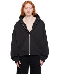 Entire studios - ブラック Eternal Zip ジップフーディ - Lyst