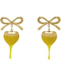 OTTOLINGER - Dipped Bow Heart Earrings - Lyst