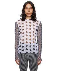 【関税込み】ANDREJ GRONAU Tシャツ ANDREJ GRONAUのSSENSE 日本限定 パープル＆ブラック 長袖T