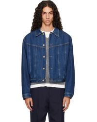Jil Sander - Fleece-Lined Denim Jacket - Lyst